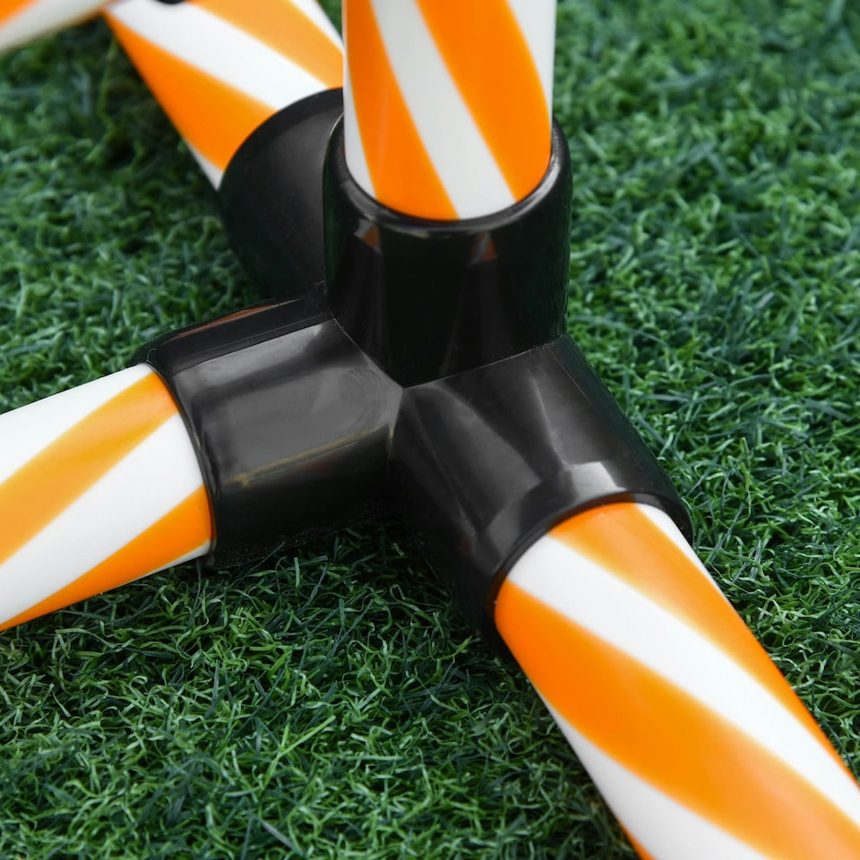 image 1 of PawHut Dog Agility Weave Poles Training Obstacle Course Set with Whistle