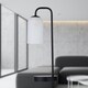 image 7 of Set of 2 Victoria - Black Touch Lamps with Frosted Glass Shades | Black | White | Large | 2
