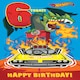 image 3 of HOT WHEELS AGE 6 BIRTHDAY CARD