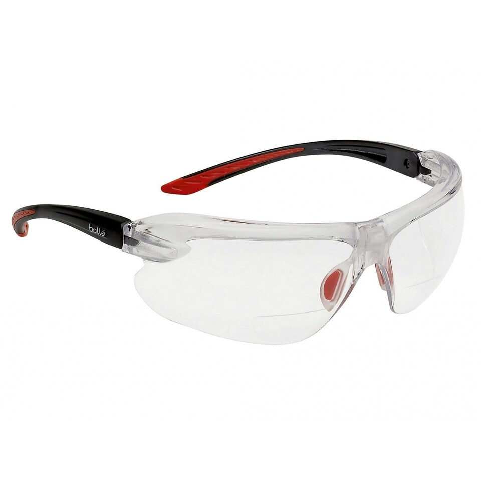 Bolle Safety Iri-s Safety Clear Bifocal Glasses - Multi Colour - Bifocal Reading Area +3.0 Multi