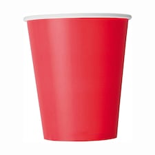 8 RUBY RED 9OZ CUPS - UNIQUE N/A