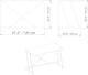 image 5 of Decorotika Anemon Metal Legs Computer and Writing Desk - W 120 cm x H 75 cm x D 60 cm