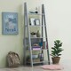 image 2 of Riva Ladder Bookcase  5 Tier Light Grey