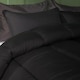 image 2 of OHS Plain 10.5 TOG Coverless Duvet with Pillowcase Bedding Set