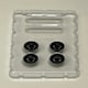 image 3 of BNDS Custom Wheel Parts Wheel and Tyre Set Flat Black 1:64 MOT Hobby BC26403FB