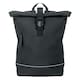 image 1 of MidOcean Laptosa Roll Top PU Laptop Backpack - Black - One Size Black
