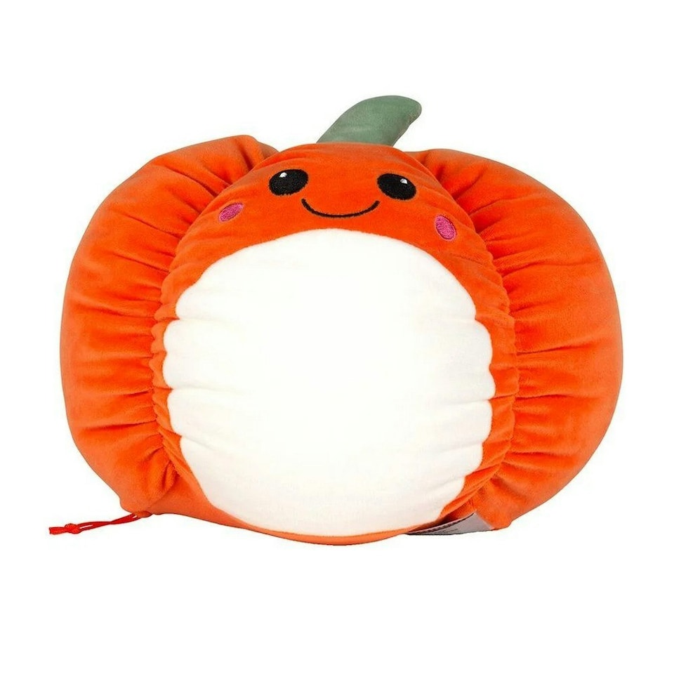image 1 of Mumbles Squidgys Pumpkin Character Plush Toy - Orange - 29cm