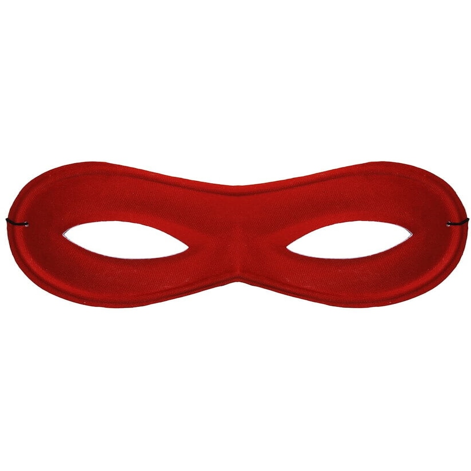 image 1 of Pack of 6 Red Superhero Mask Red | One Size