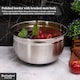 image 4 of Buckingham Deep salad Mixing Bowl with Black Silicone Base 26 cm , 5.2 Litre