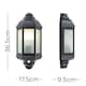 image 1 of ValueLights Kayleigh Black PIR Motion Sensor Outdoor Wall Light & Warm White LED Bulb