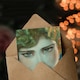 image 3 of W T Benda Art Card Face of Blonde Girl with Earrings Painting