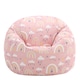 image 7 of Kids Rainbow Bean Bag Chair Pink Childrens Bean Bags | Pink | Pink | 1