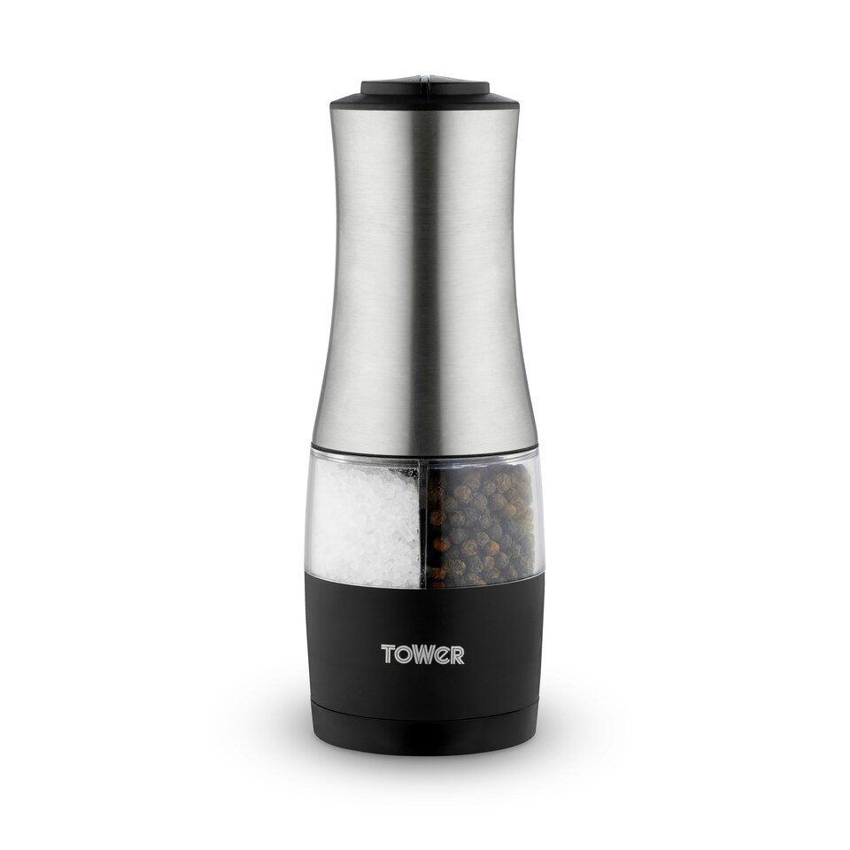 image 1 of Tower T832248 Dual Salt And Pepper Mill Stainless Steel