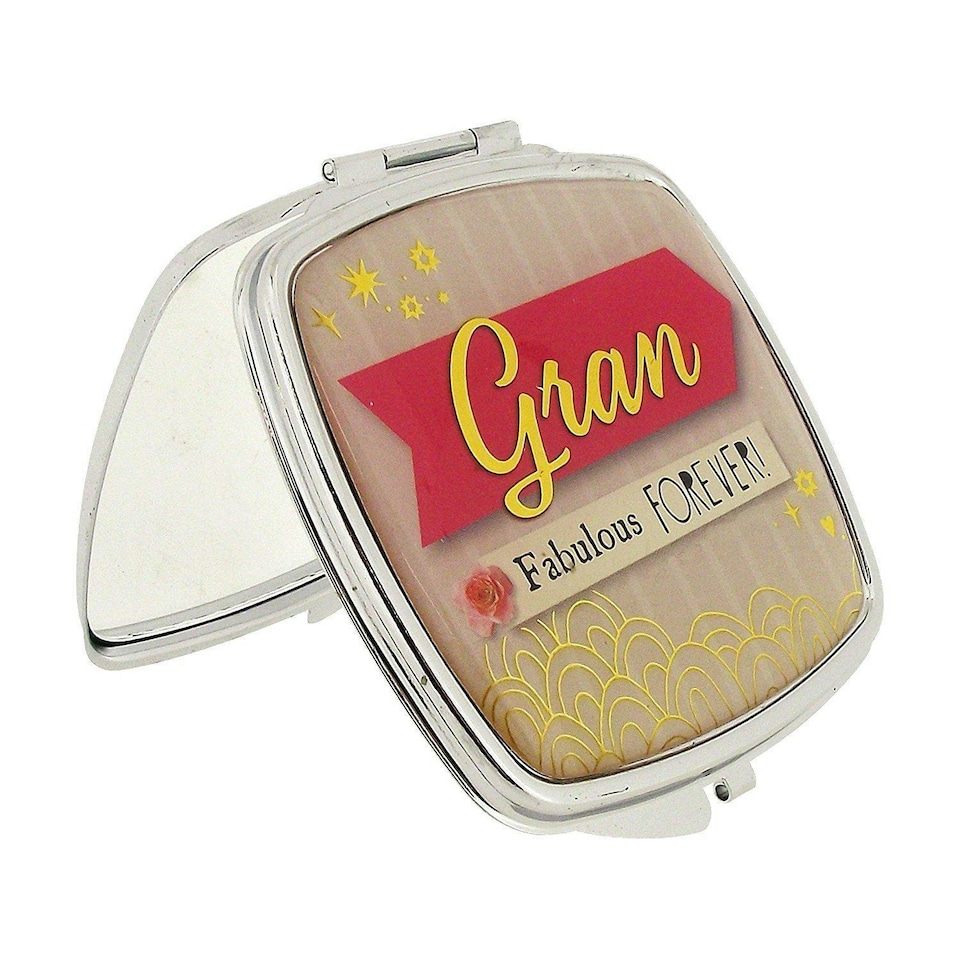 image 1 of Boom Shaka Laka Compact Mirror for Gran Fabulous Forever in Presentation Box.