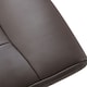 image 6 of HOMCOM PU Leather 2 Pcs Reclining Armchair w/ Ottoman 360° Swivel Brown