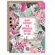 image 1 of Mother in Law Happy Elegant Modern Boho Wildflowers Pink Flowers Her Birthday Card