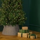image 3 of Neo Grey Willow Christmas Tree Skirt Natural Rustic Handwoven Half Split Willow Base Cover Hider Collar