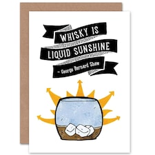 Quote Author Bernard Shaw Whisky Liquid Quote Card