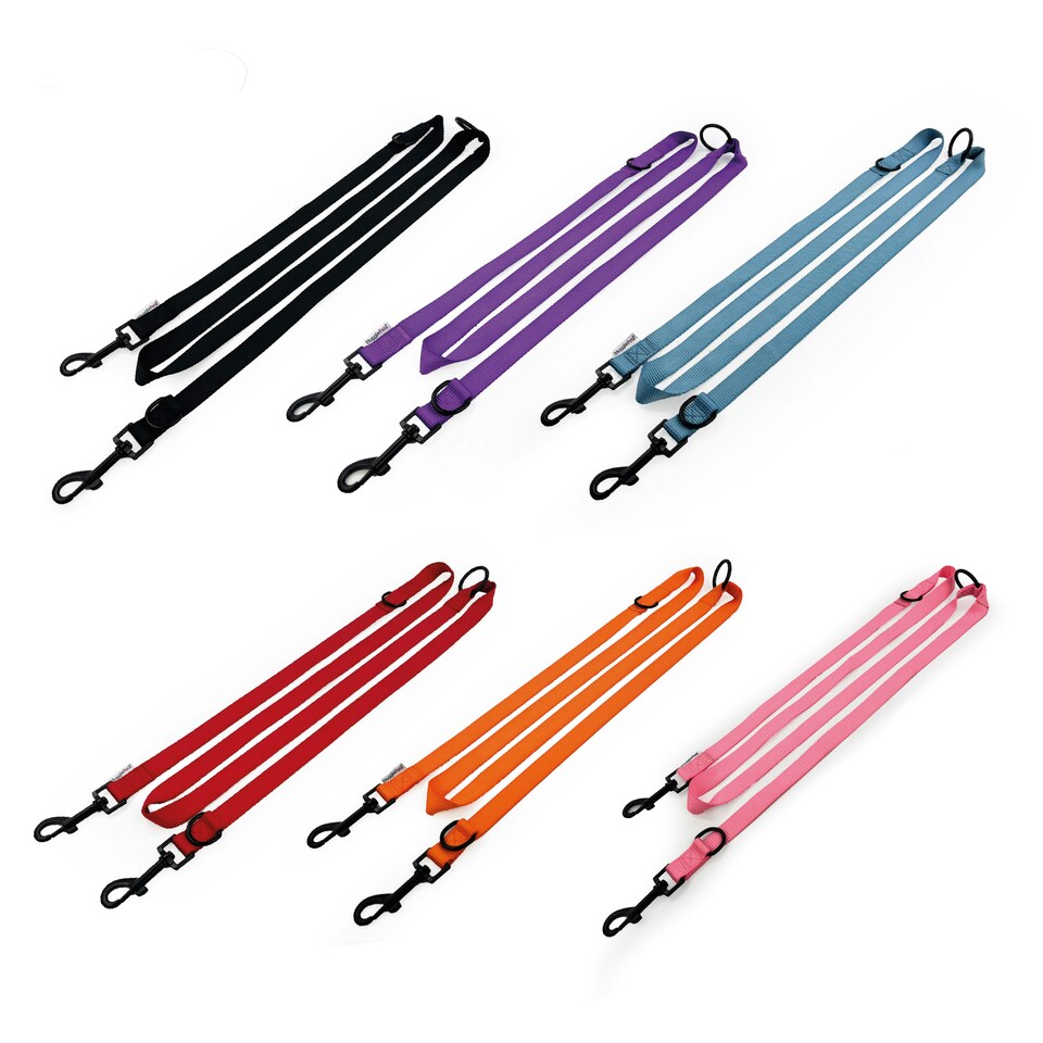 image 1 of HugglePets 10 in 1 Dog Training Lead - 200 x 1.9cm Red