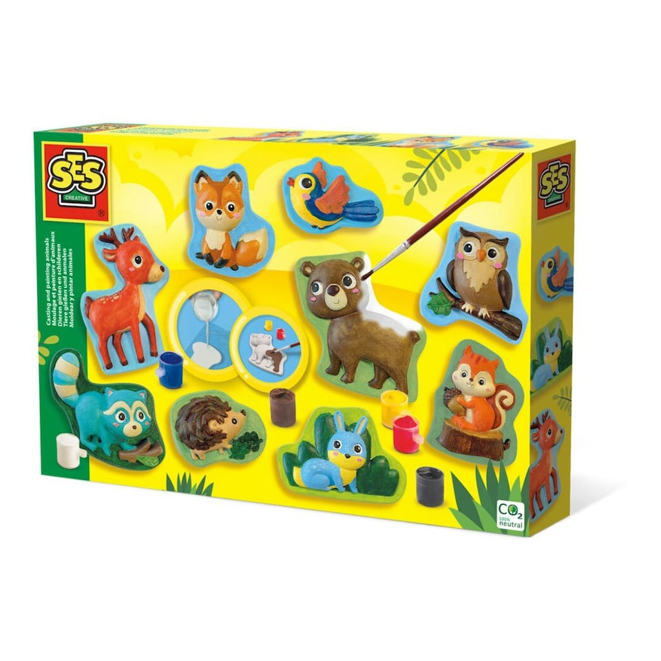 image 1 of SES CREATIVE Forest Animals Casting and Painting Set