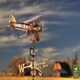 image 2 of Cottage Bi Plane Copper Weathervane - H44 x W40 x L33 cm