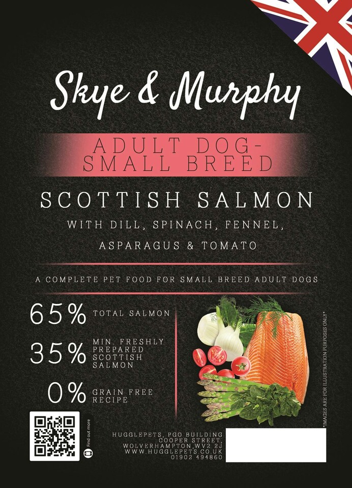 image 1 of Skye & Murphy Superfood 65 Scottish Salmon Small Breed Dog - 2kg