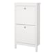 image 3 of Madrid Shoe Cabinet 2 Flip Down Doors White