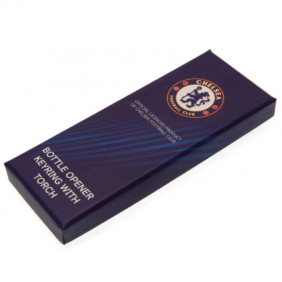image 1 of Chelsea FC Key Ring Torch Bottle Opener - Blue - One Size