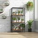 image 4 of COSTWAY 4-Tier Open-Back Storage Shelf Display Rack