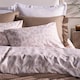 image 3 of OHS 2 x Frill Edge Decor Pillowcases Microfibre Pillow Covers | Bronze | Natural | Standard