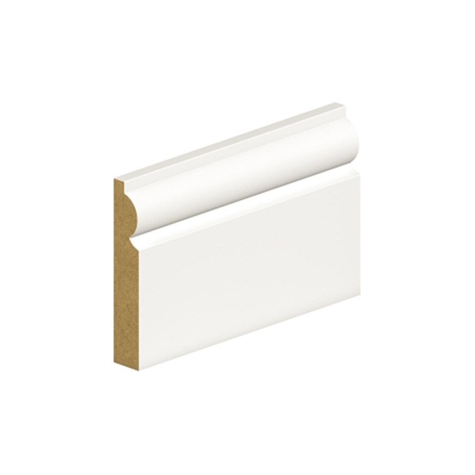 PACK OF 20 (Total 20 Units) - 18mm Thick Primed MDF Torus Skirting Board - 18mm (T) x 169mm (W) x 4200mm (L)