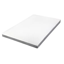Lavio Mattress Topper Memory Foam Dual Layer Hotel Quality Bed Protector | White | Double