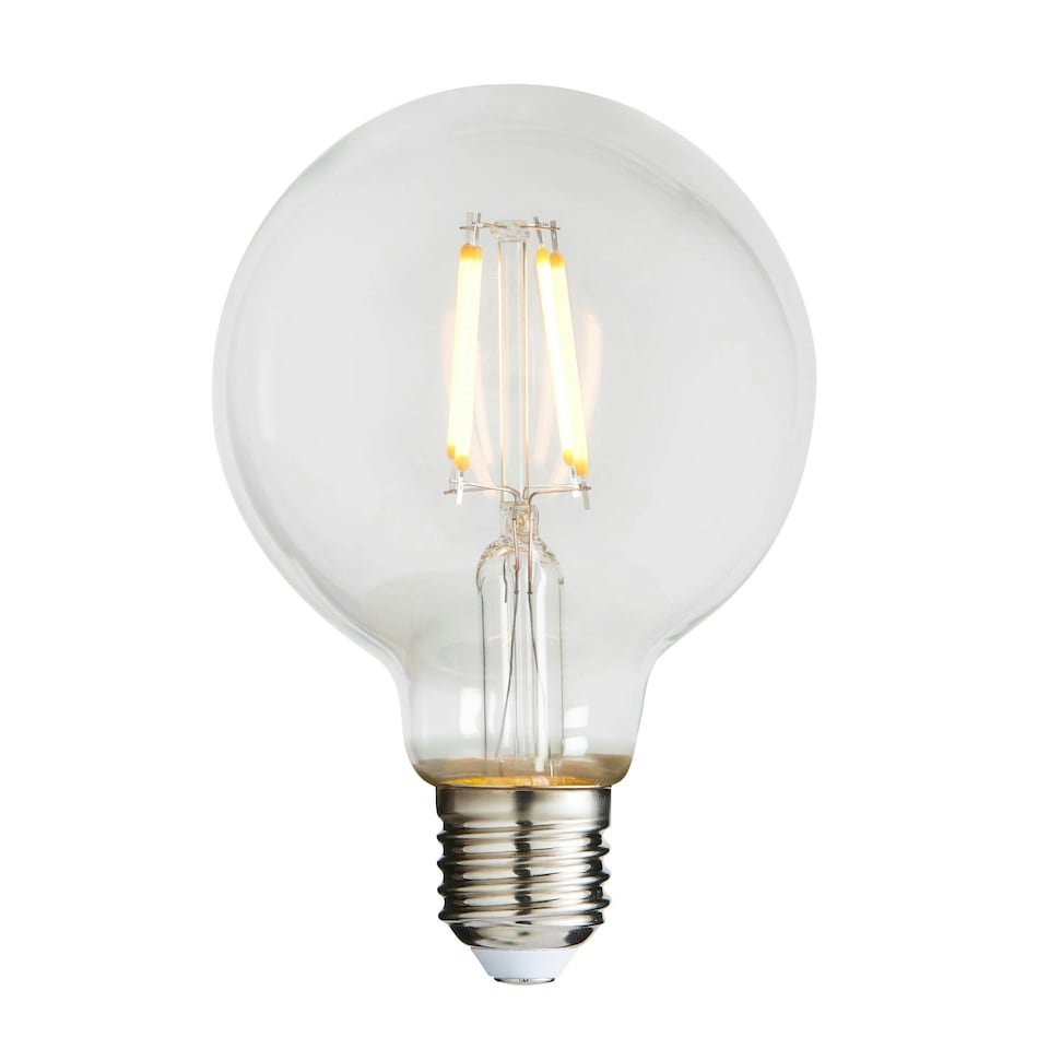 image 1 of BHS 4 Watt LED ES E27 Vintage Filament Globe Bulb | Clear | Warm White | 1