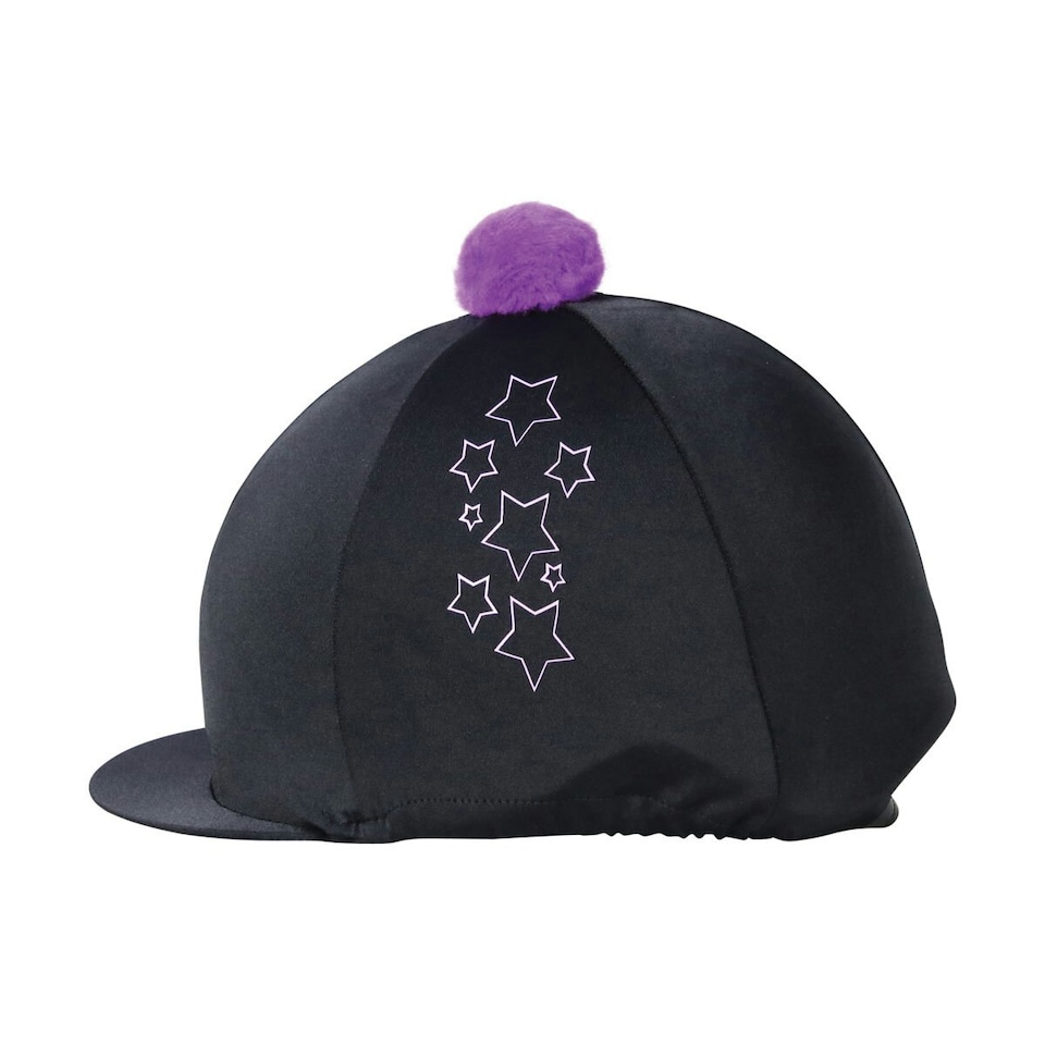 HyFASHION Stella Hat Cover - Black/Purple/Lilac - One Size | Black | One Size