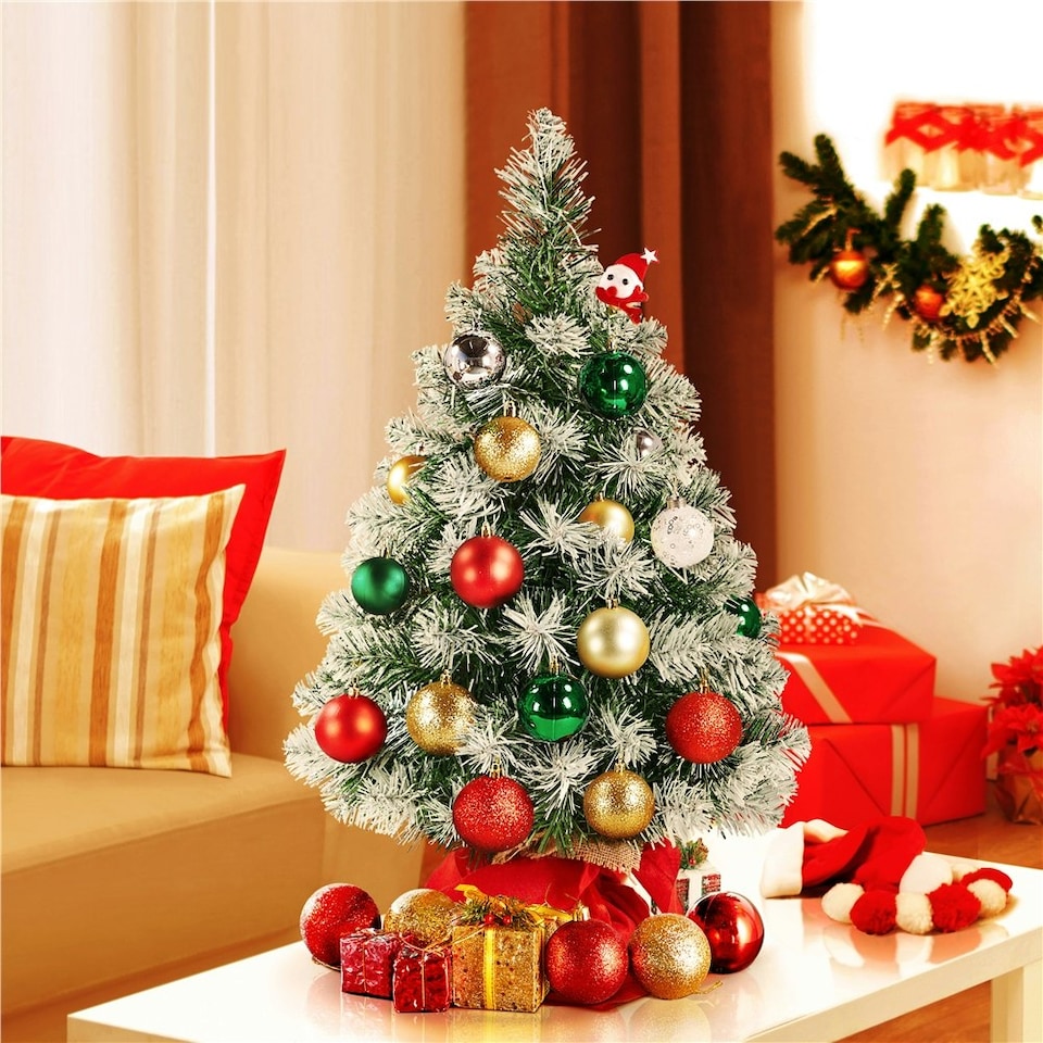 image 1 of Yaheetech Mini Portable Tabletop Christmas Tree