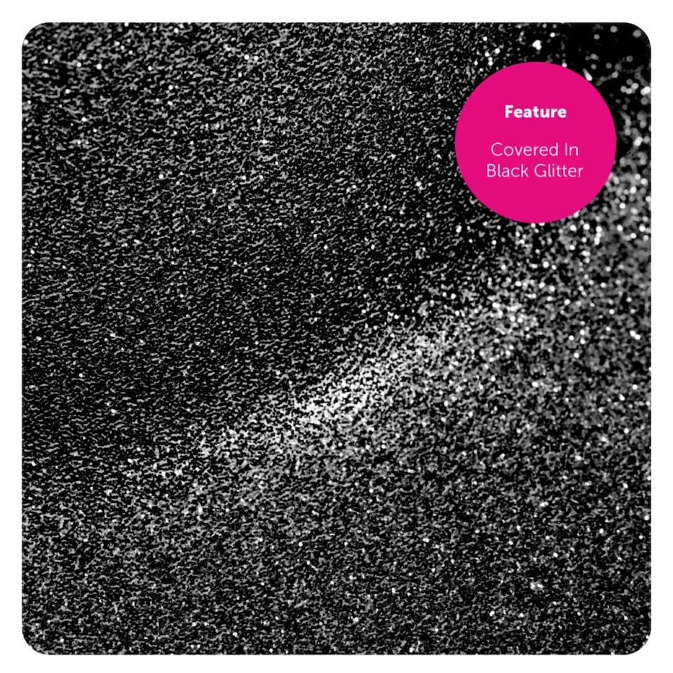 image 1 of Black Glitter Cowboy Hat | Black | 1