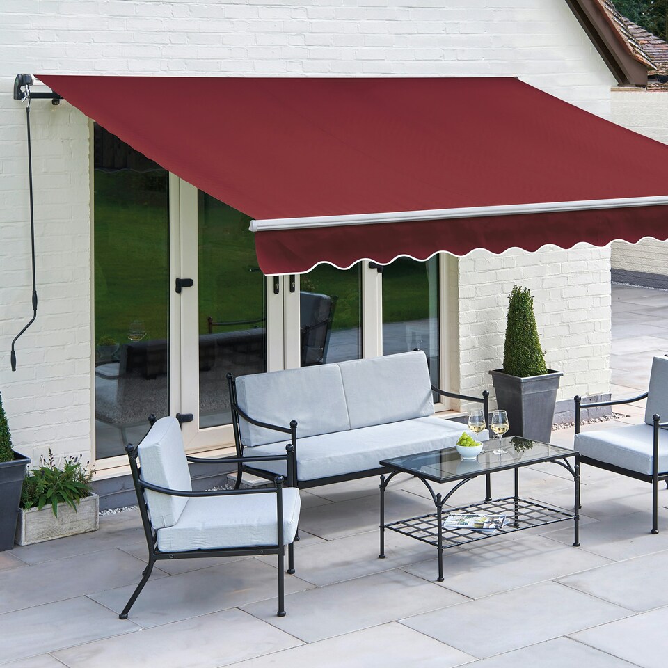 image 1 of Greenhurst Royal Red retractable awning | Red | 2.5m | 1