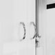 image 8 of FWStyle Chilton 2 Door Wardrobe With Mirror - White Gloss Front White