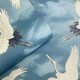 image 4 of Catherine Lansfield Flying Cranes Wallpaper - Blue - 10m x 53cm Blue