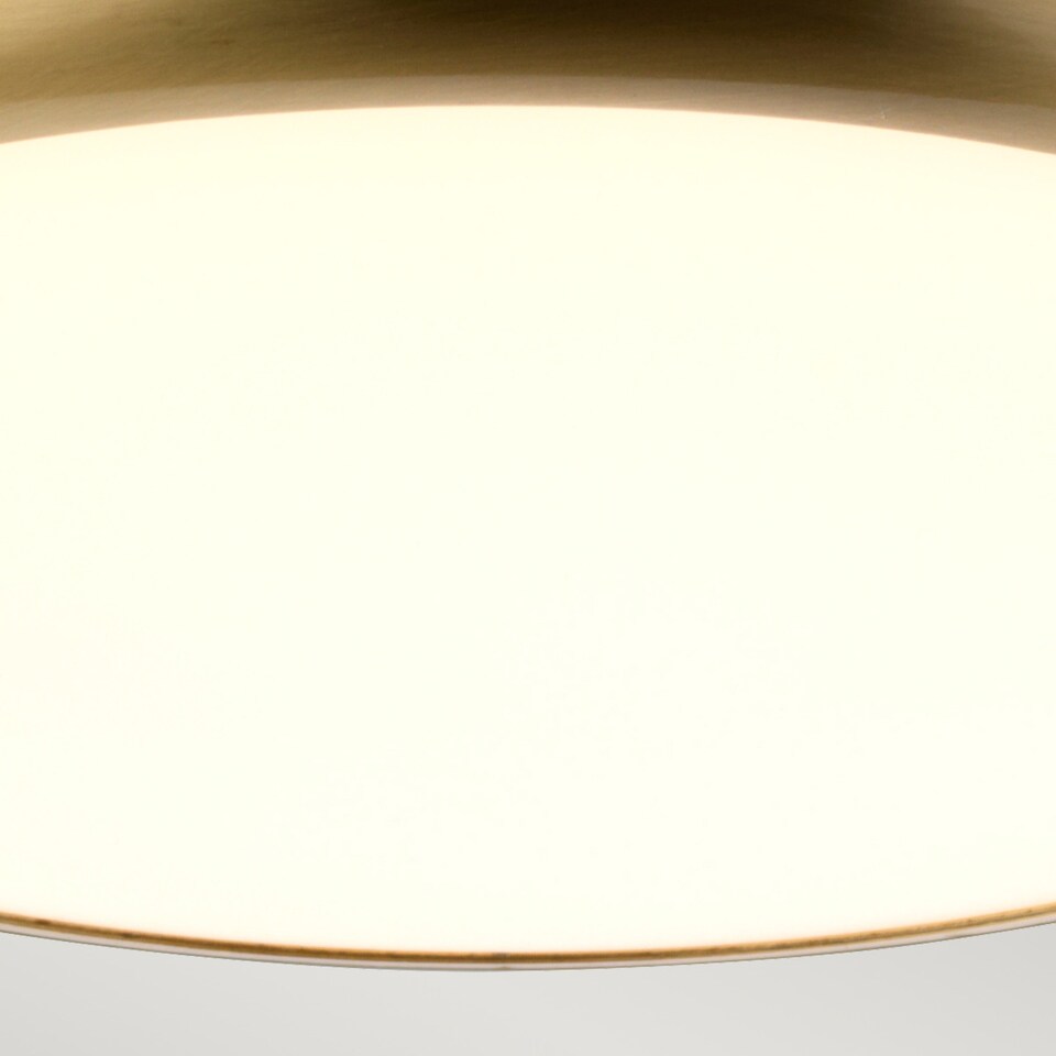 image 1 of Welland 1 Light Mini LED Flush Light - Aged Brass