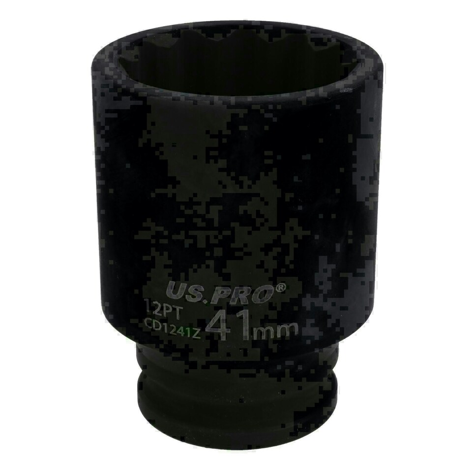 image 1 of 41mm 1/2in Drive Thin Walled Metric Impact Hub Nut Socket 12 Sided Deep