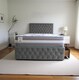 image 1 of Delaware Plush Bed With Mattress, 2 Drawers Same Side & Headboard
