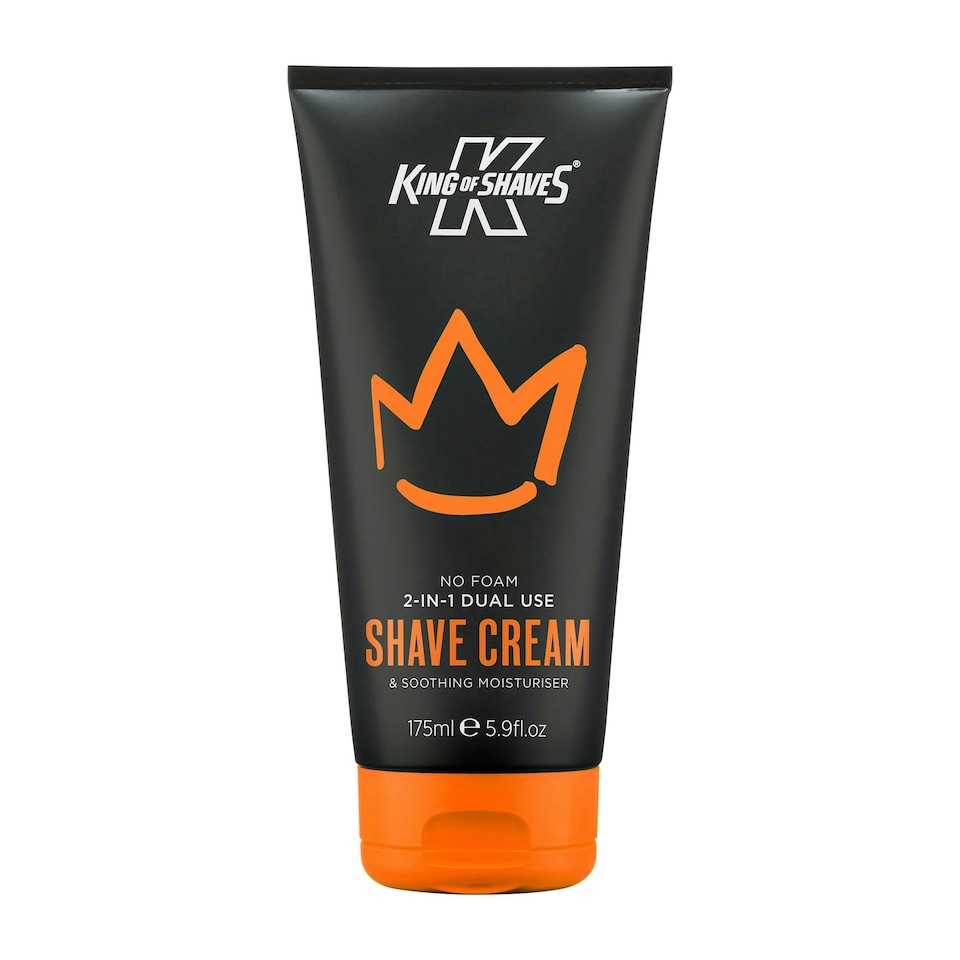 image 1 of King of Shaves 2-in-1 No Foam Shaving Cream, 175ml, Men