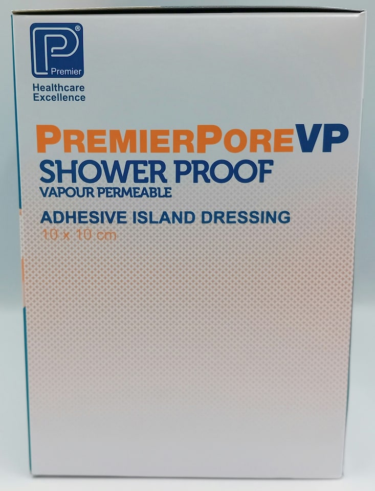 image 1 of Premierpore VP Adhesive Island Dressings 10cm x 10cm – Box of 50