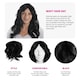 image 4 of 70s Flick Wig – Black Retro Fancy Dress Hairpiece for Disco & Vintage Costumes Black | One Size