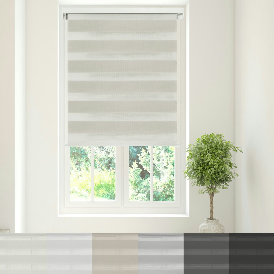 Day/Night Roller Blind 150cm x 210cm Cream | Natural