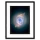 image 1 of Hubble Space Cat's Eye Planetary Nebula Dying Star 9x7" Black Framed Wall Art Print