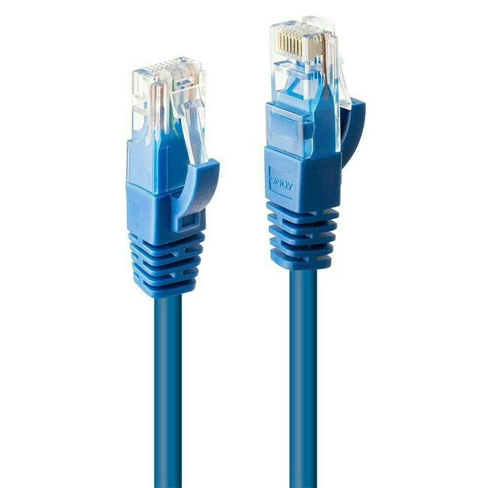 image 1 of 0.5m CAT6 U/UTP Snagless Gigabit Ethernet Cable, Blue