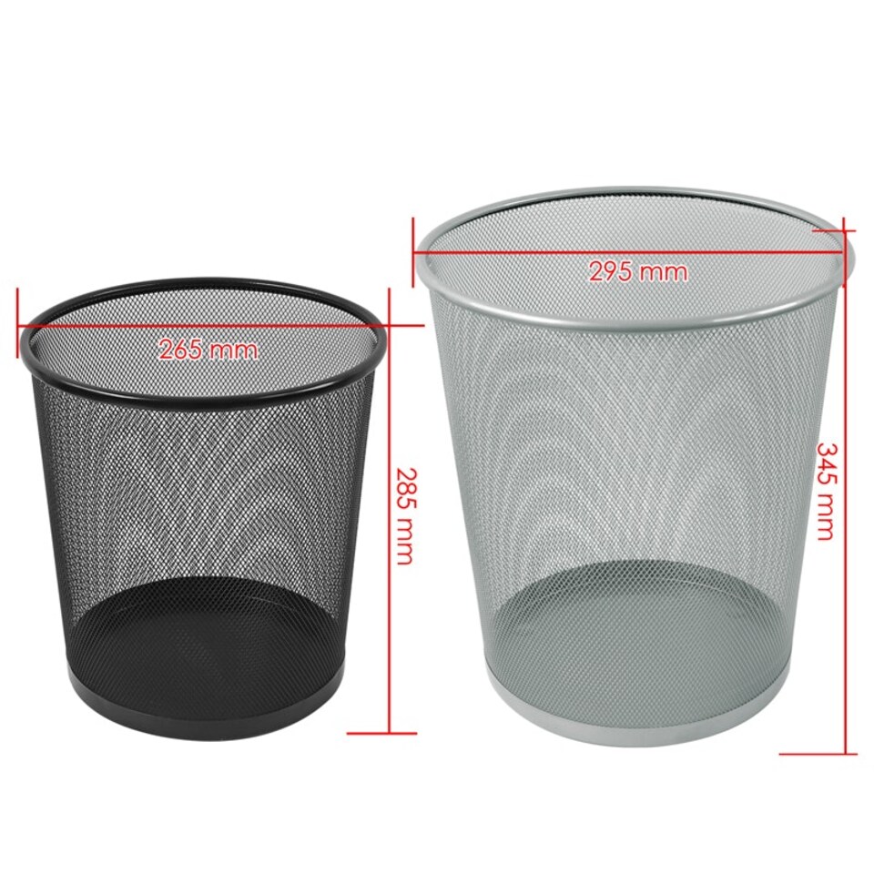 image 1 of Silver Metal Mesh Bin