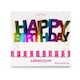 image 2 of Anniversary House Rainbow Happy Birthday Cake Topper Foil
